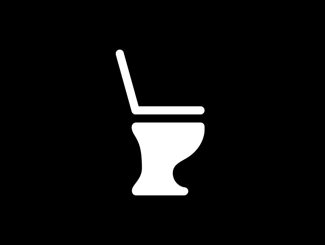 Infografik Icon für die Toilette